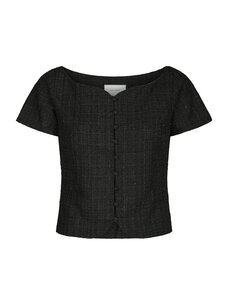 Neo Noir Tango Boucle Top Black