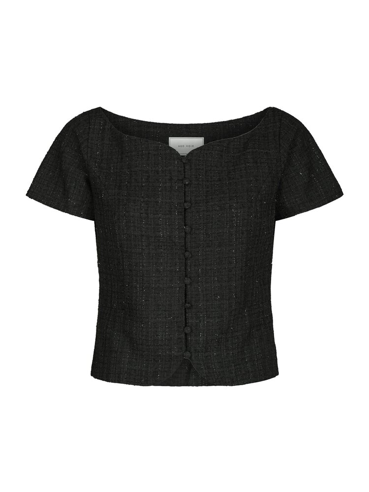 Neo Noir Tango Boucle Top Black