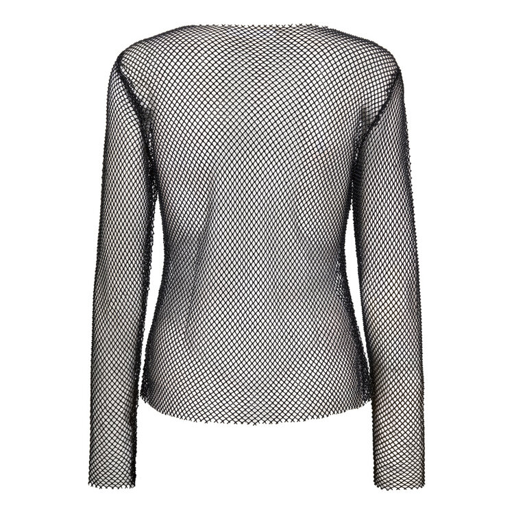 Co'Couture KrystalCC Net Blouse Black