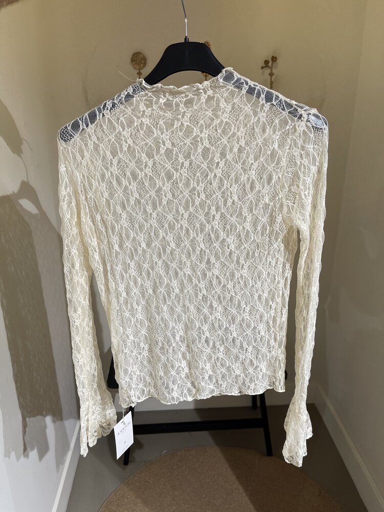 Just be Jolie Annabelle Lace Top Creme