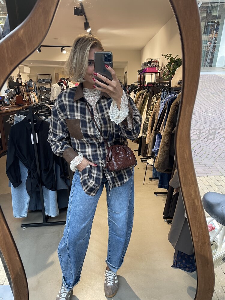 Just be Jolie Floor Blouse Ruit Caffe