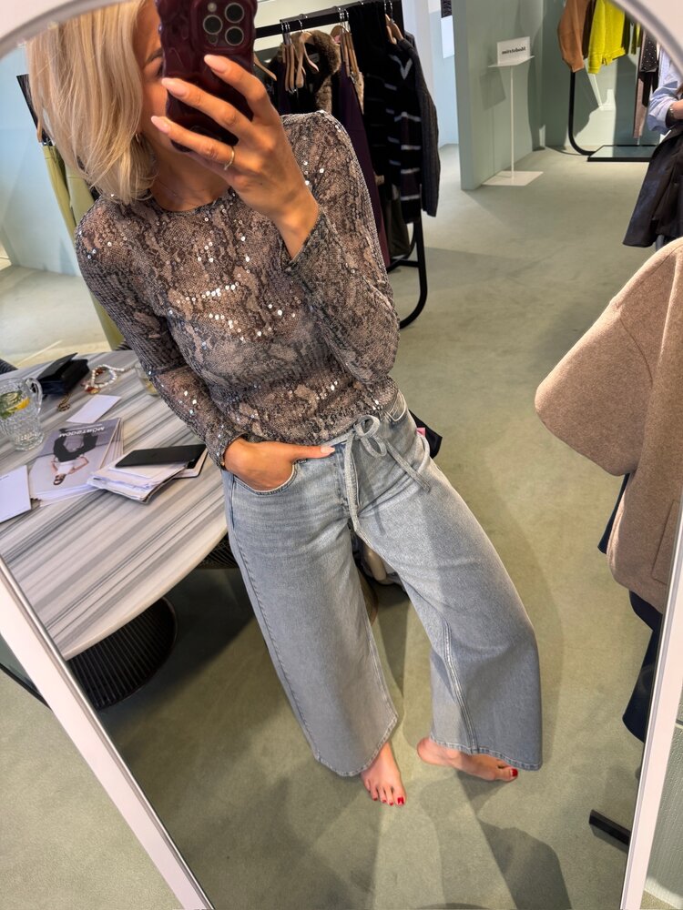 Modström RexMD Print Top Sequin Snake