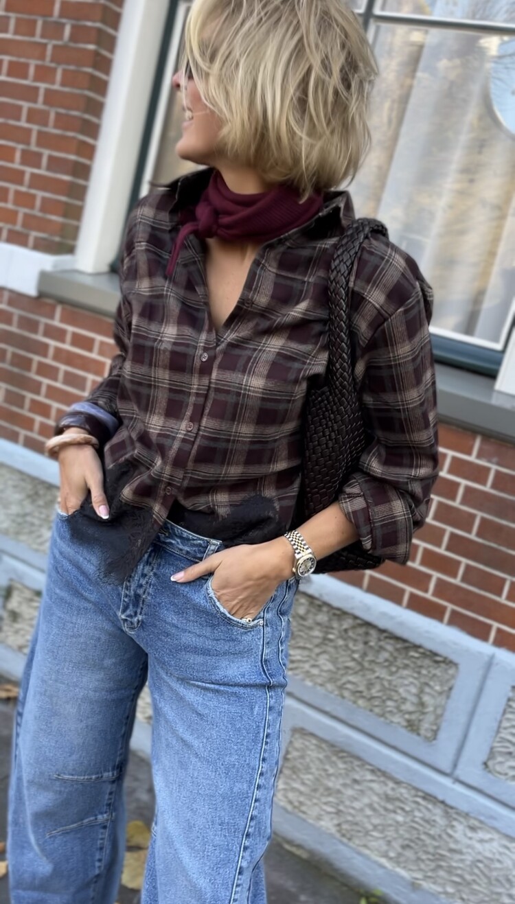 Just be Jolie Robby Ruit Blouse Coffee