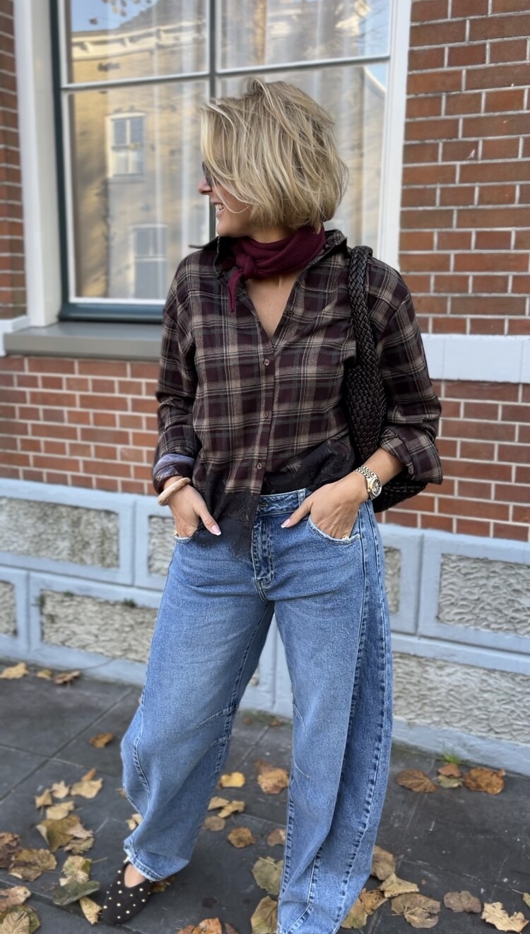 Just be Jolie Robby Ruit Blouse Coffee