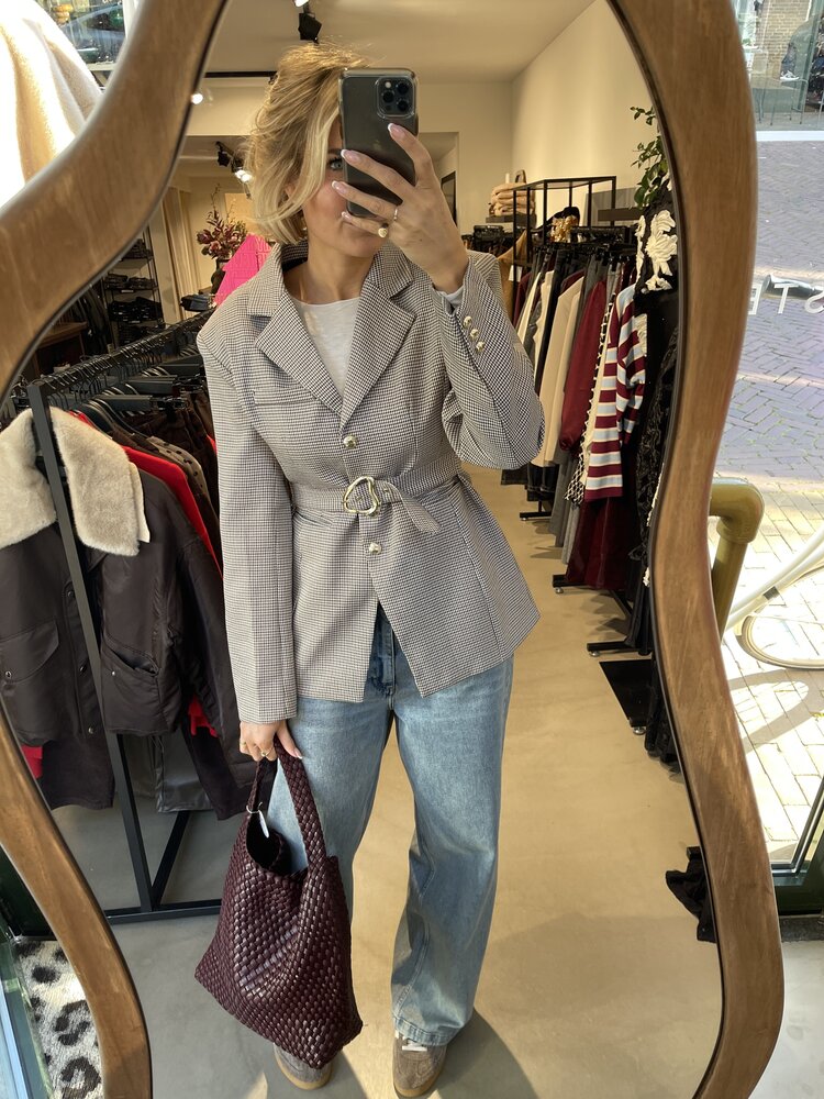 Modström IsoldeMD Solid Pants Blue Beige Wash