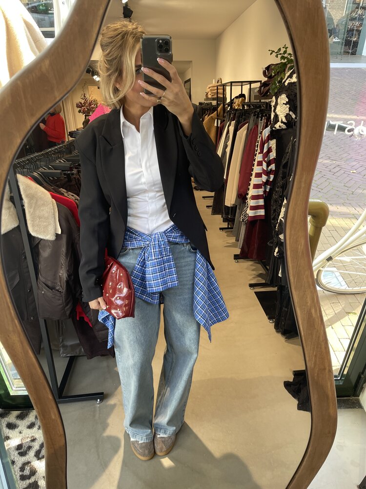 Modström IsoldeMD Solid Pants Blue Beige Wash