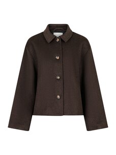 Neo Noir Hamra Wool Jacket Chocolate Brown