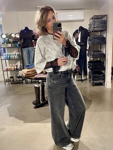 Just be Jolie Annabelle Lace Top Black