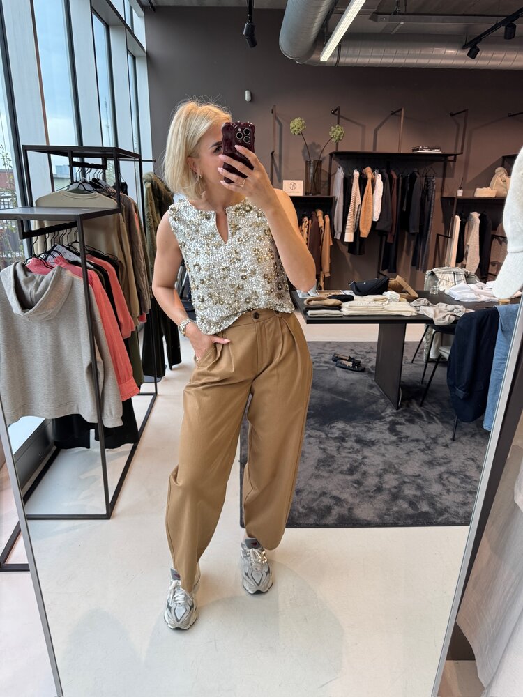 MSCH Gweneth HW Pants Toasted Coconut