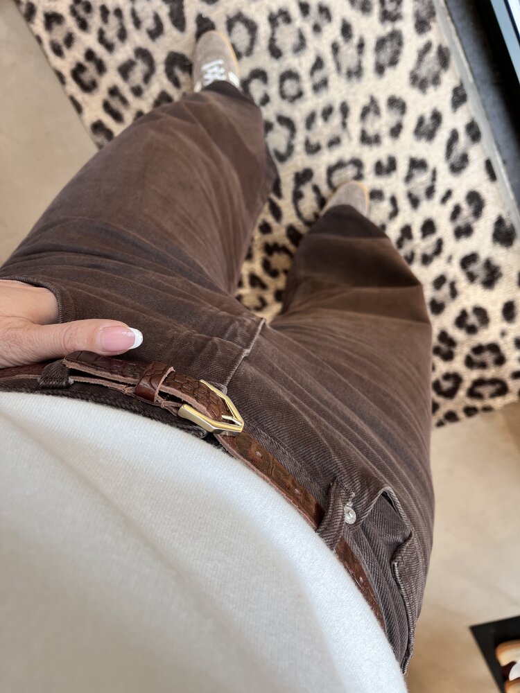 Just be Jolie Bobby Jeans Wide Leg Brown