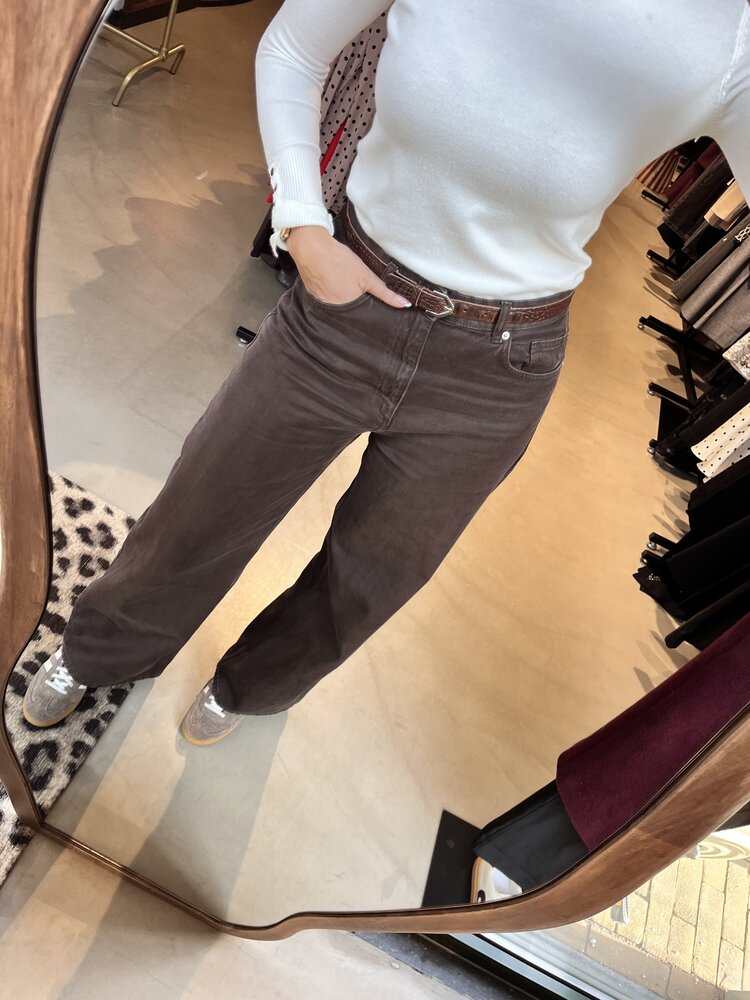 Just be Jolie Bobby Jeans Wide Leg Brown