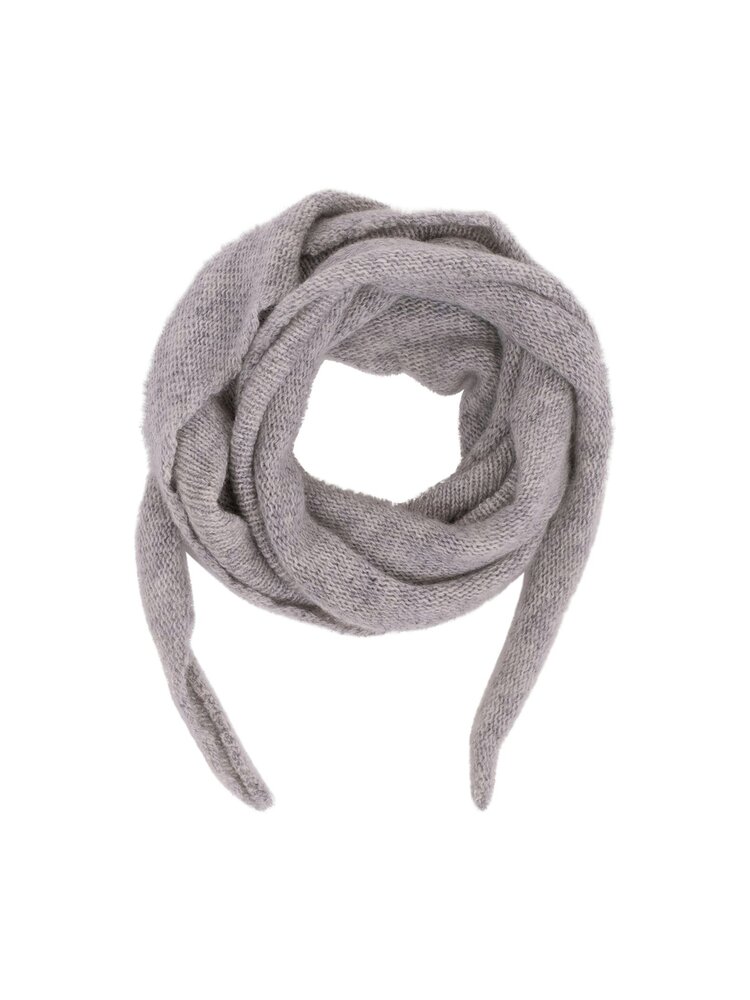 Neo Noir Misty Knit Scarf Grey Melange