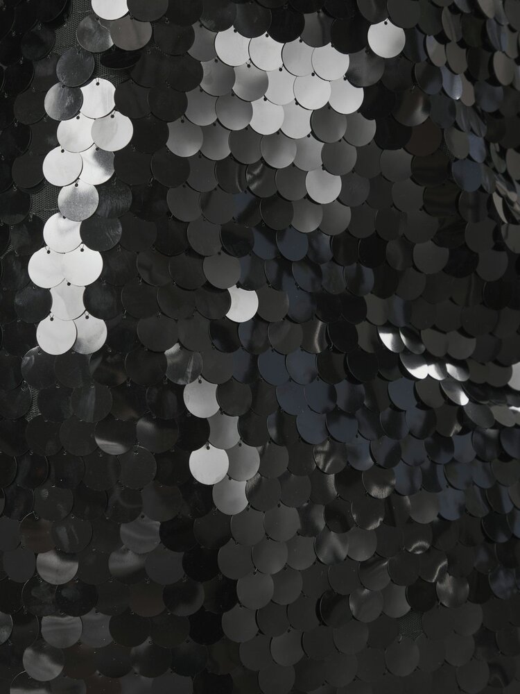 Neo Noir Miva Big Sequins Skirt Black