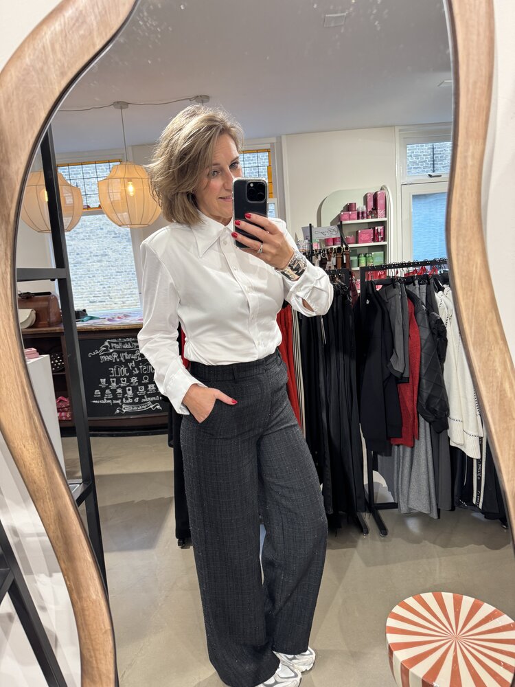 Neo Noir Emmett Boucle Pants Black