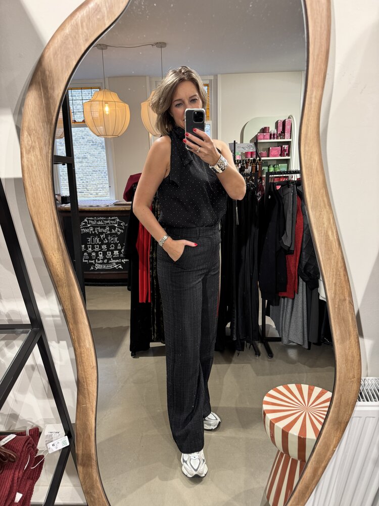 Neo Noir Emmett Boucle Pants Black