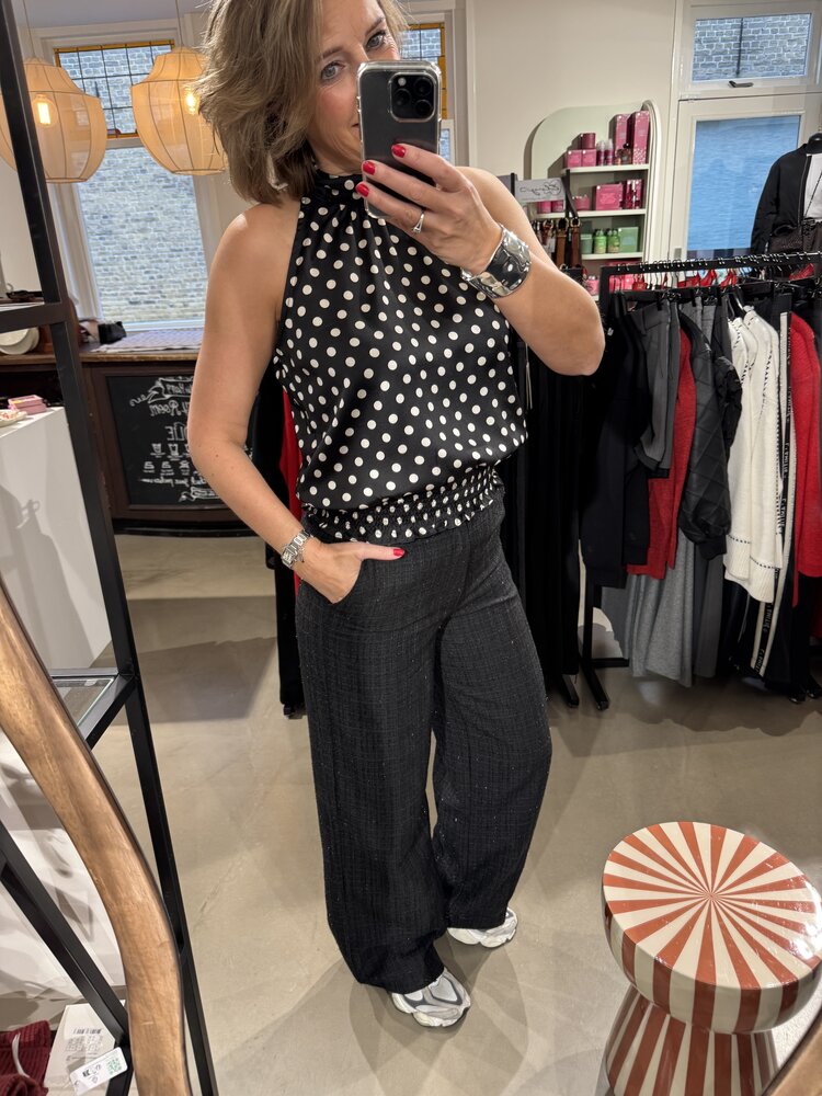 Neo Noir Jos Dot Top Black