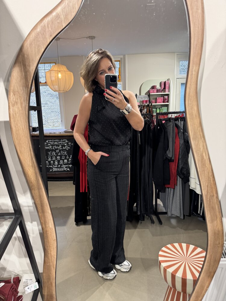 Neo Noir Lorelei Bedazzled Top Black