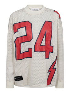 Haute L'Amitié American Football LS Tee Pearl/Red