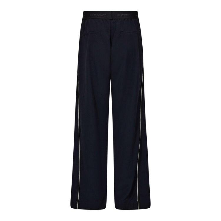 Co'Couture AminaCC Split Panel Pant Navy