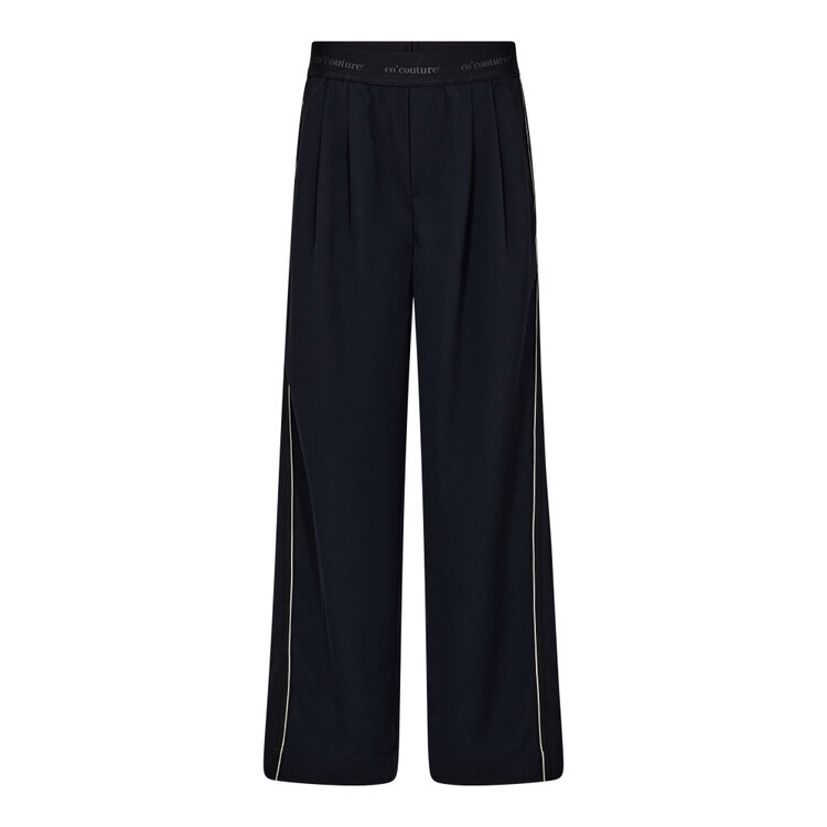 Co'Couture AminaCC Split Panel Pant Navy