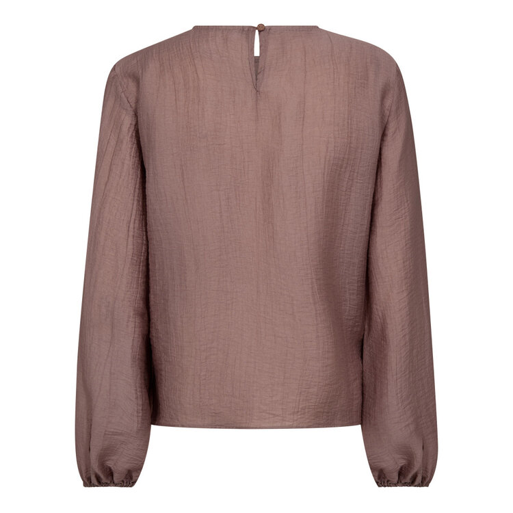 Co'Couture ConnyCC Drape Blouse Old Rose