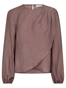 Co'Couture ConnyCC Drape Blouse Old Rose