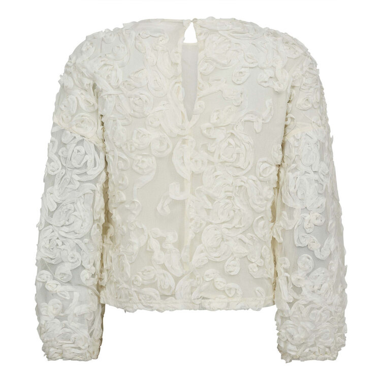 Co'Couture TessyCC Flower Blouse Off White