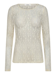 Co'Couture BarbCC O-Neck Blouse Off White