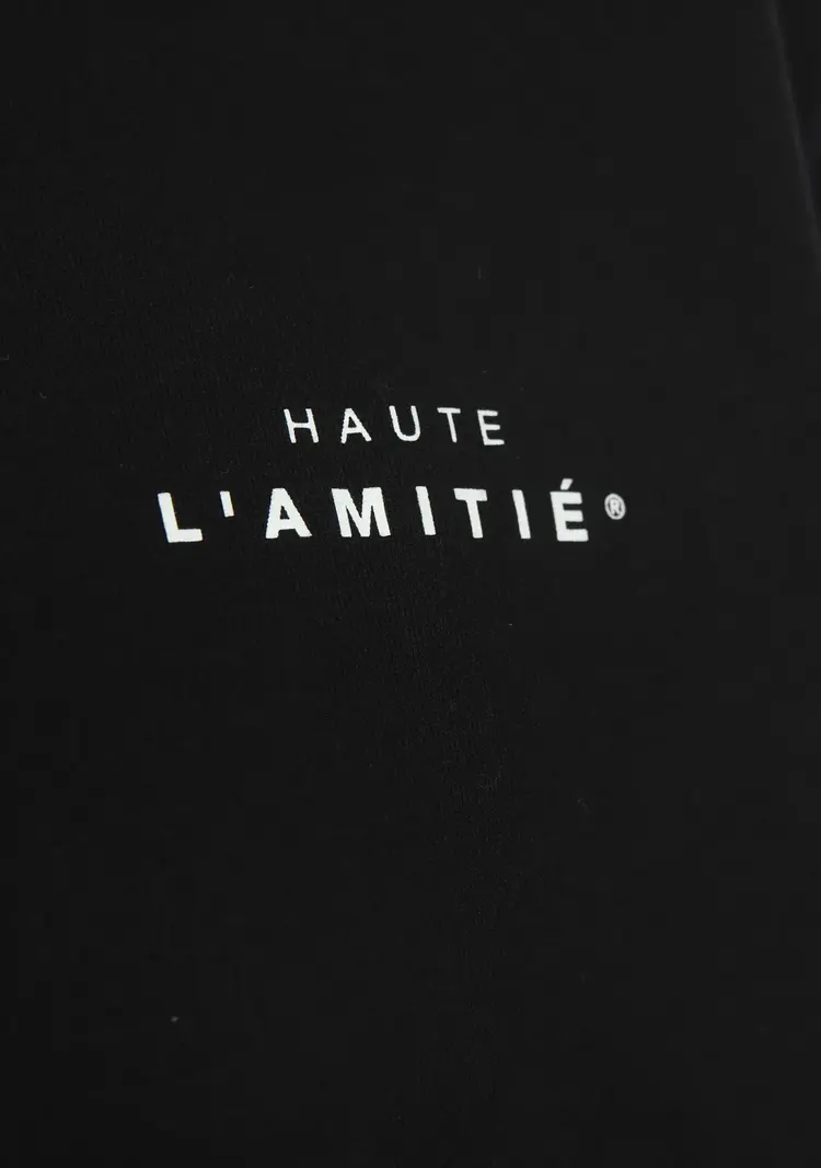 Haute L'Amitié Crew Neck LS Tee Black