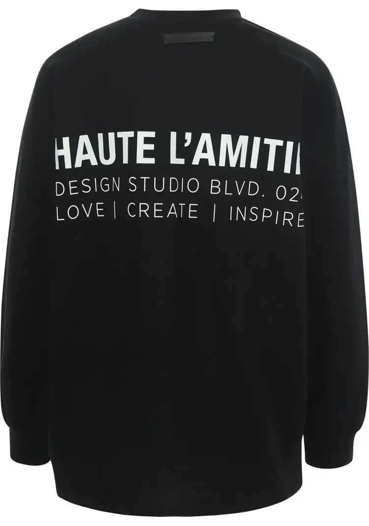 Haute L'Amitié Crew Neck LS Tee Black