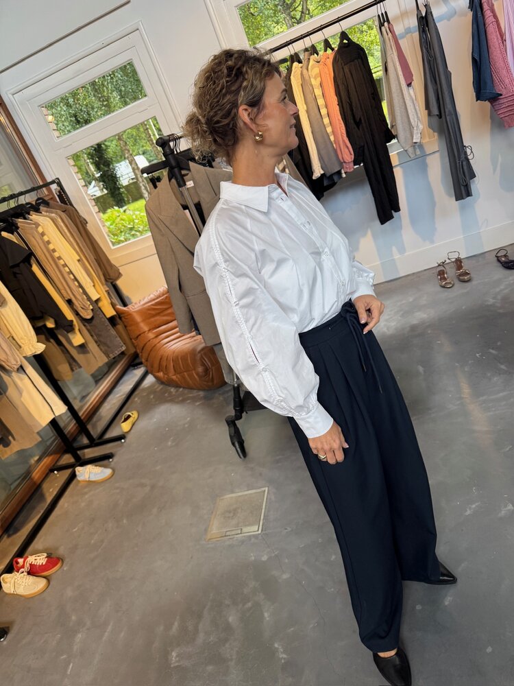 Haute L'Amitié Ori Button Deco Shirt White