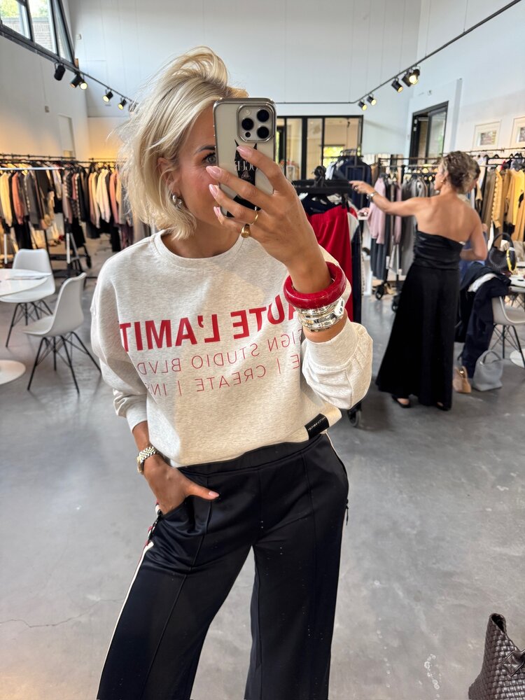 Haute L'Amitié Baggy RN Track Pants Navy