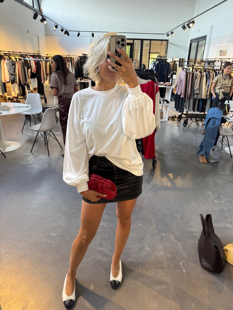 Haute L'Amitié Studio LS Print Tee Creme