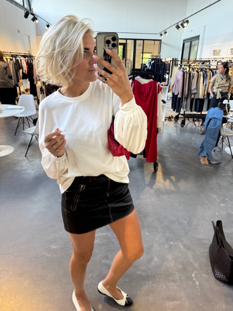 Haute L'Amitié Studio LS Print Tee Creme