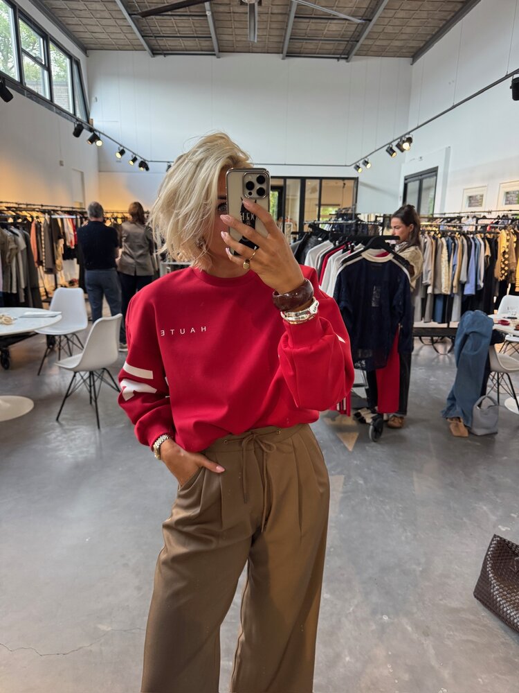 Haute L'Amitié Michelle Tailor Tie Pant Walnut