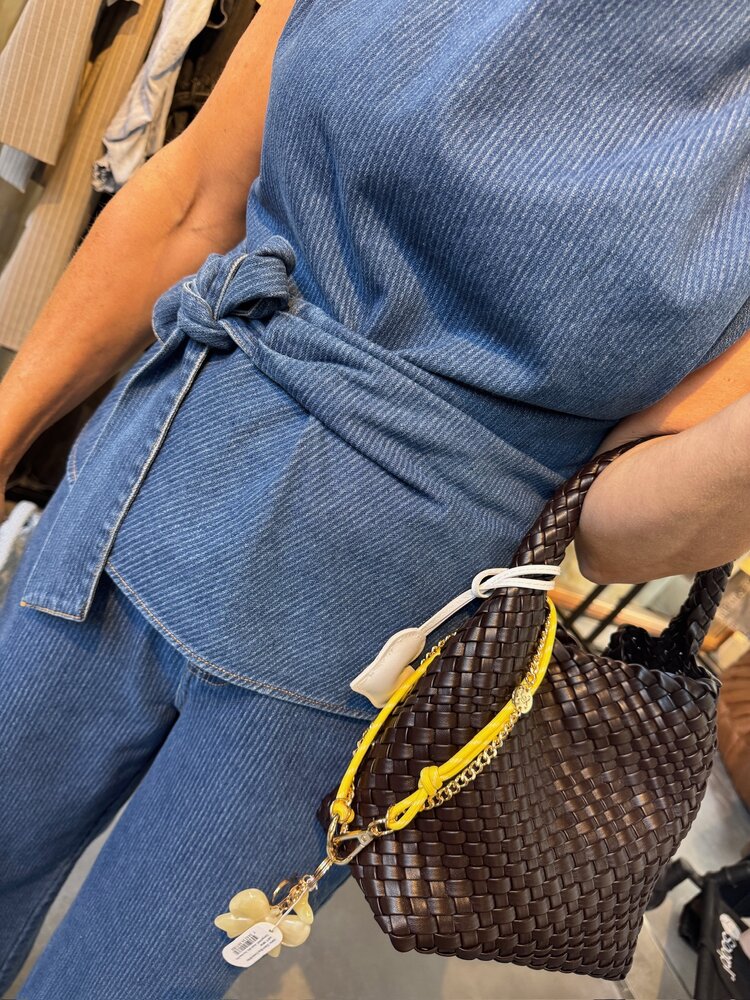 Co'Couture KimmyCC Pleat Top Dark Denim