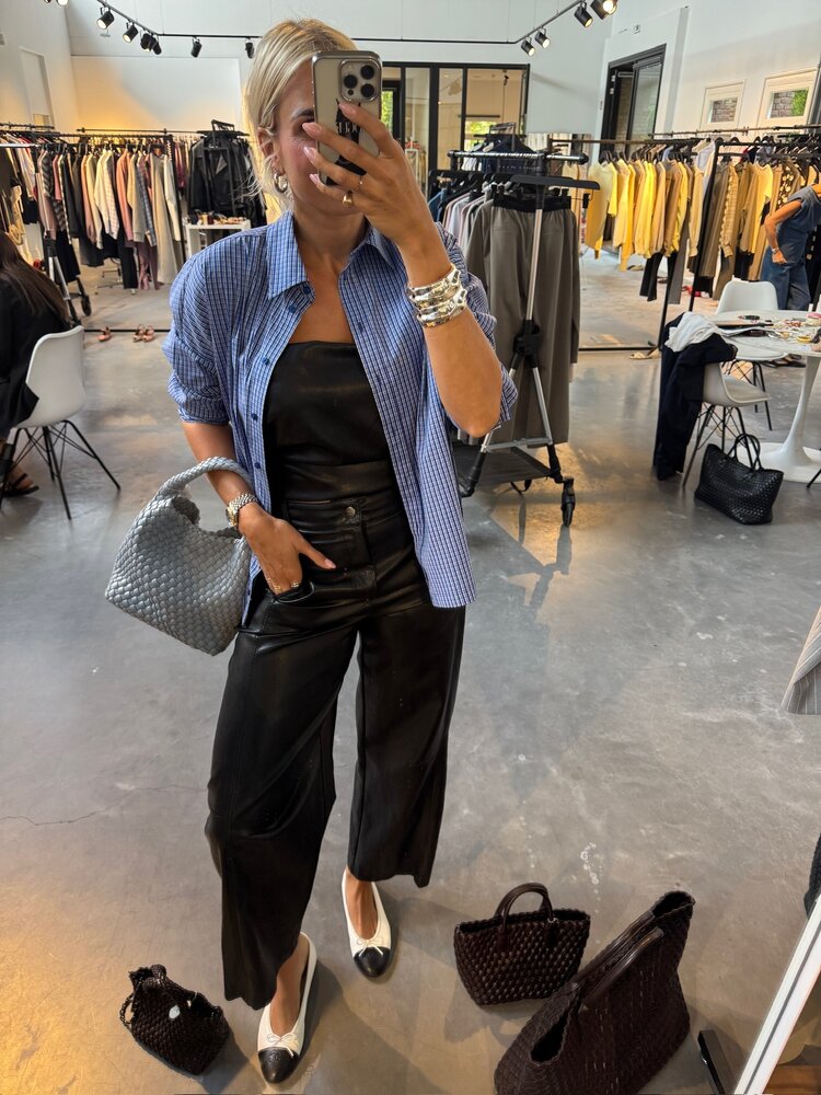 Co'Couture AnizaCC Oversize Slit Shirt New Blue