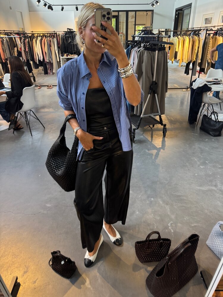 Co'Couture AnizaCC Oversize Slit Shirt New Blue