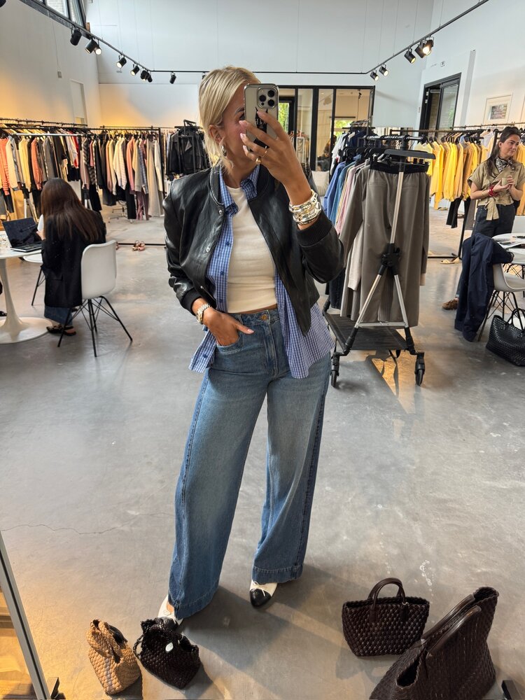 Co'Couture AnizaCC Oversize Slit Shirt New Blue