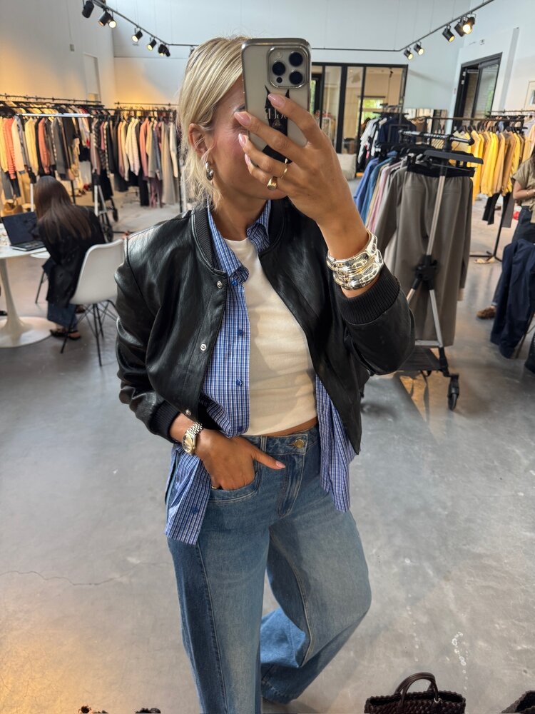 Co'Couture AnizaCC Oversize Slit Shirt New Blue