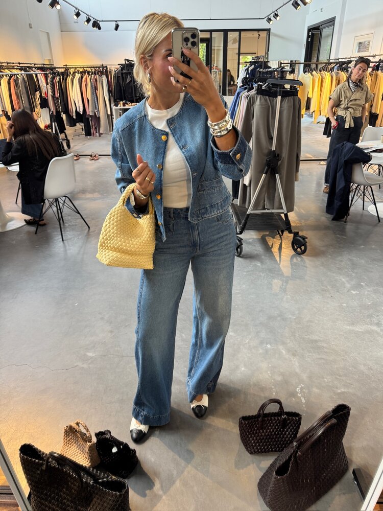 Co'Couture BilbaoCC Wide Jeans Denim Blue