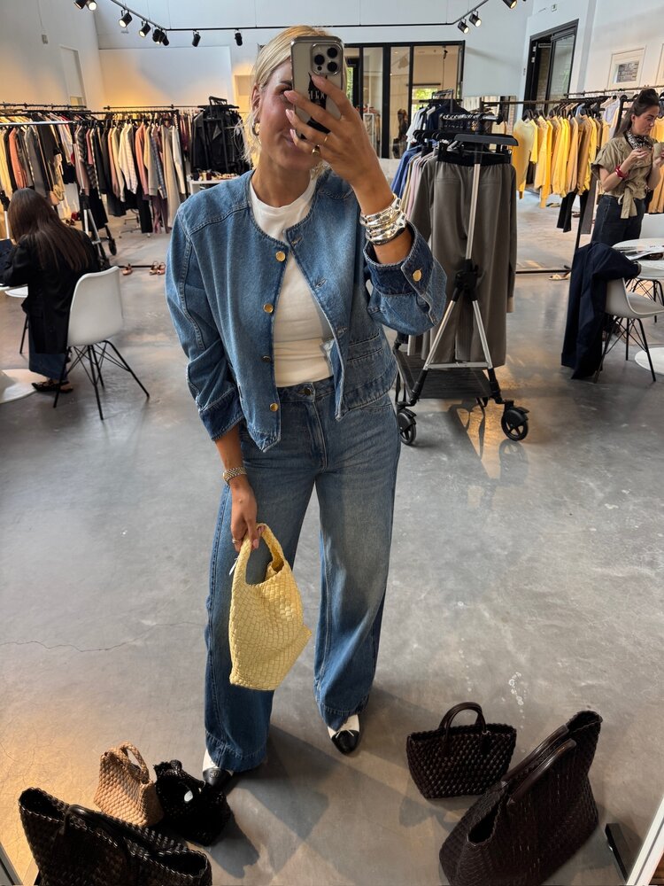 Co'Couture BilbaoCC Wide Jeans Denim Blue