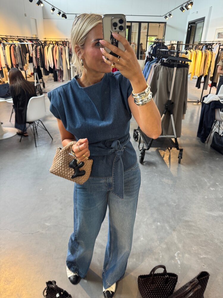 Co'Couture BilbaoCC Wide Jeans Denim Blue