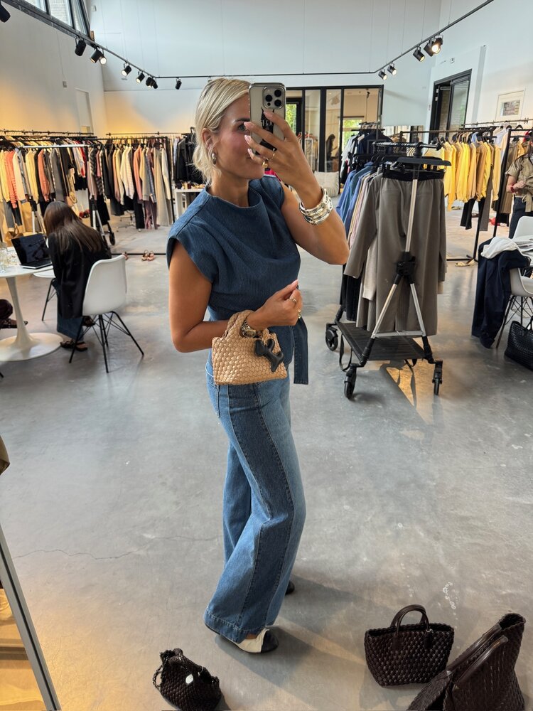 Co'Couture BilbaoCC Wide Jeans Denim Blue