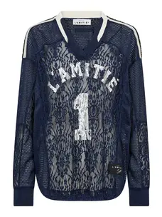 Haute L'Amitié Lace Football V - Blouse Navy