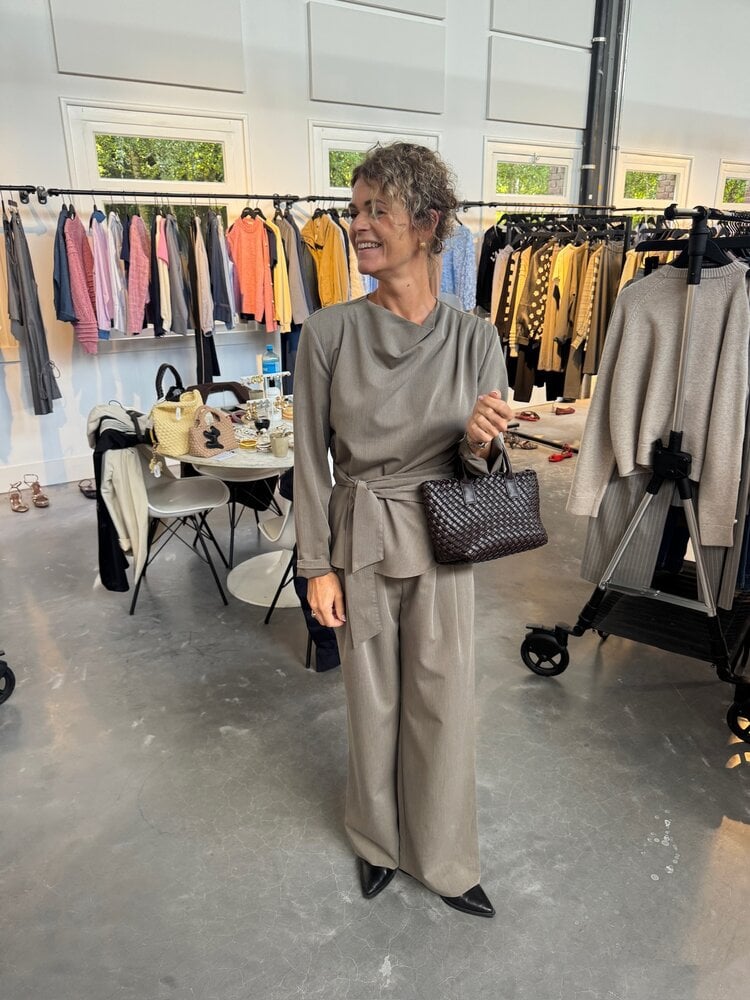 Co'Couture TengaCC Logo Pant Walnut