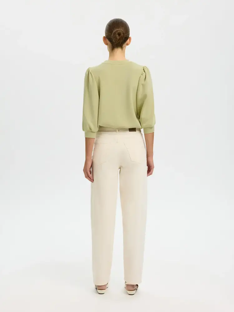 Selected Femme Tenny 3/4 Sweat Top Noos Lint