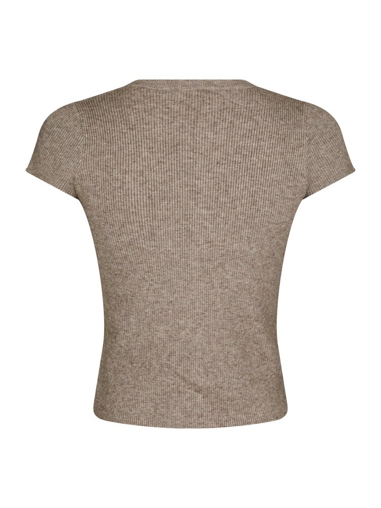 Neo Noir Todda Knit Tee Sand Melange