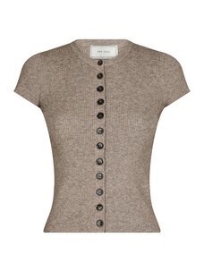 Neo Noir Todda Knit Tee Sand Melange