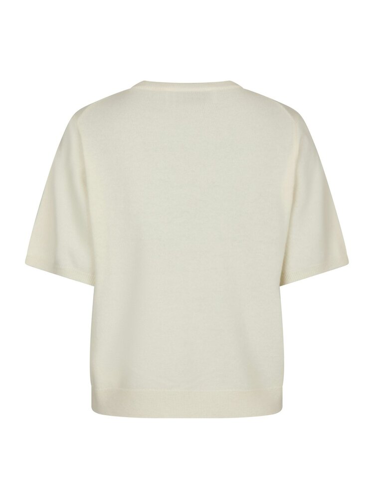 Neo Noir Missy Knit Tee Creme